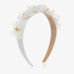 Graci-Girls White Flower Hairband | Childrensalon Outlet
