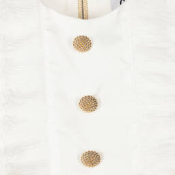 Graci-Girls White & Gold Sequin Dress | Childrensalon Outlet