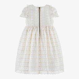 Graci-Girls White & Ivory Tulle Dress | Childrensalon Outlet