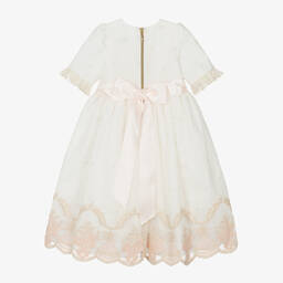 Graci-Бело-розовое платье из тюля для девочек | Childrensalon Outlet