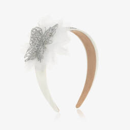 Graci-Белая и серебристая повязка для девочек | Childrensalon Outlet