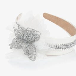 Graci-Белая и серебристая повязка для девочек | Childrensalon Outlet