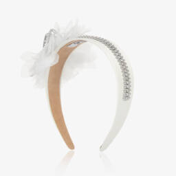 Graci-Белая и серебристая повязка для девочек | Childrensalon Outlet