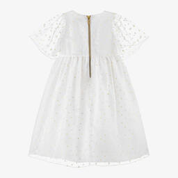 Graci-Girls White Tulle Daisy Dress | Childrensalon Outlet