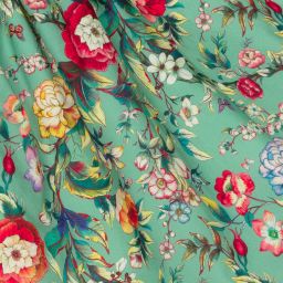 Graci-Зеленое платье с цветами для малышей | Childrensalon Outlet