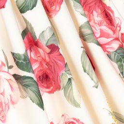 Graci-Кремовое платье с розовыми цветами | Childrensalon Outlet