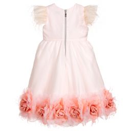 Graci-Pale Pink Organza Flower Dress | Childrensalon Outlet