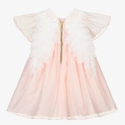 Graci-Розовое платье из тюля с крылышками | Childrensalon Outlet