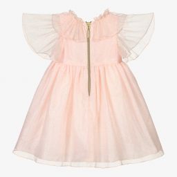 Graci-Pink & Gold Tulle Baby Dress  | Childrensalon Outlet