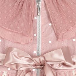 Graci-Розовое платье с винтажным кружевом | Childrensalon Outlet