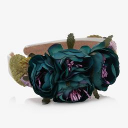 Graci-Ободок с голубыми цветами | Childrensalon Outlet