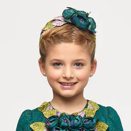 Graci-Ободок с голубыми цветами | Childrensalon Outlet