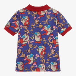 Gresham Blake for Childrensalon- Boys Cotton REN & STIMPY Polo | Childrensalon Outlet
