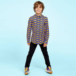 Gresham Blake for Childrensalon-Boys Cotton Toy Car Shirt | Childrensalon Outlet