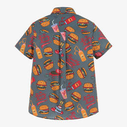 Gresham Blake for Childrensalon-Boys SPONGEBOB Cotton Shirt | Childrensalon Outlet