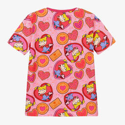 Gresham Blake for Childrensalon-Розовая хлопковая футболка с Анжеликой | Childrensalon Outlet