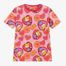 Gresham Blake for Childrensalon-Розовая хлопковая футболка с Анжеликой | Childrensalon Outlet