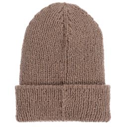 Grevi-Brown Knitted Hat | Childrensalon Outlet