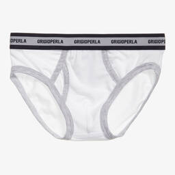 Grigio Perla-ملابس داخلية من القطن بلون أبيض للاولاد  | Childrensalon Outlet