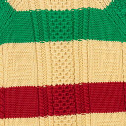 Gucci-Бежевый шерстяной свитер в полоску для мальчиков | Childrensalon Outlet