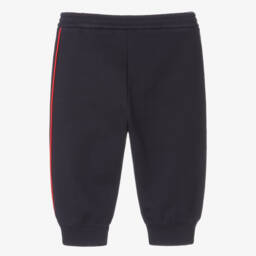 Gucci-Boys Blue Logo Cuffed Joggers | Childrensalon Outlet