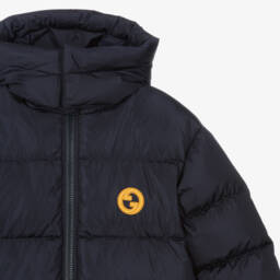 Gucci-Boys Blue Quilted Down Coat | Childrensalon Outlet