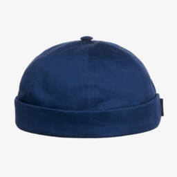 Gucci-Boys Blue Twill Docker Cap | Childrensalon Outlet