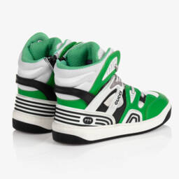 Gucci-Boys Emerald High-Top Sneakers | Childrensalon Outlet