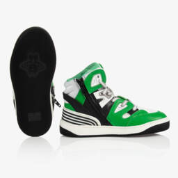 Gucci-Boys Emerald High-Top Sneakers | Childrensalon Outlet