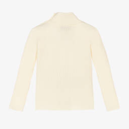 Gucci-Boys Ivory Ribbed Knit Jumper | Childrensalon Outlet
