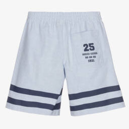 Gucci-Boys Light Blue Cotton Shorts | Childrensalon Outlet