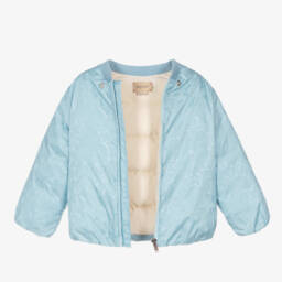 Gucci-Boys Light Blue Quilted Jacket | Childrensalon Outlet