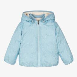 Gucci-Boys Light Blue Quilted Jacket | Childrensalon Outlet