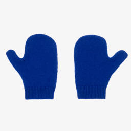 Gucci-Boys Woollen Blue Mittens | Childrensalon Outlet