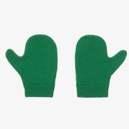 Gucci-Boys Woollen Green Mittens | Childrensalon Outlet