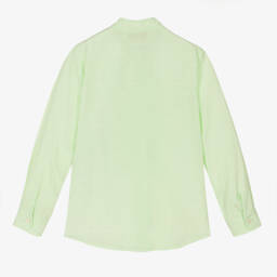 Gucci-Girls Pale Green Ruffle Blouse | Childrensalon Outlet