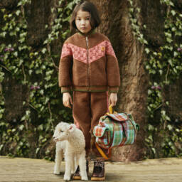 Gucci-Girls Sherpa Trousers with Stripes | Childrensalon Outlet