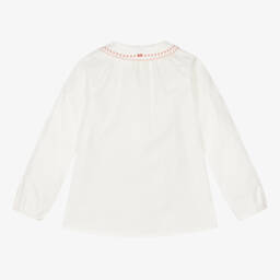 Gucci-Белая хлопковая блузка для малышек | Childrensalon Outlet