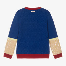 Gucci-Girls Wool Sweater with Sequins | Childrensalon Outlet