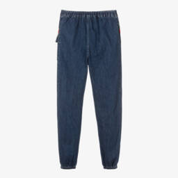 Gucci-Teen Boys Denim Jogger Trousers | Childrensalon Outlet