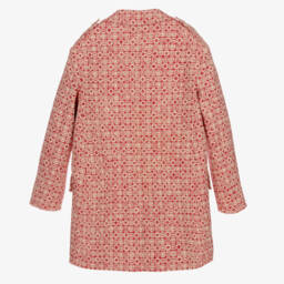 Gucci-Teen Boys Ivory Jacquard Coat | Childrensalon Outlet