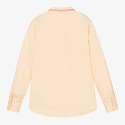 Gucci-قميص تينز ولادي قطن بوبلين لون عاجي | Childrensalon Outlet