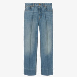 Gucci-Teen Boys Straight Blue Denim Trousers | Childrensalon Outlet