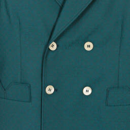 Gucci-Teen Boys Teal Wool Logo Blazer | Childrensalon Outlet