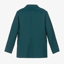 Gucci-Teen Boys Teal Wool Logo Blazer | Childrensalon Outlet