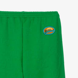 Gucci-Teen Girls Green Jacquard Joggers | Childrensalon Outlet