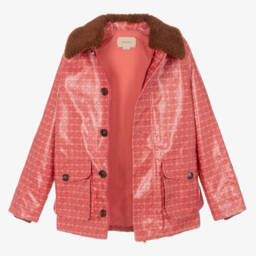 Gucci-Teen Girls Pink Logo Jacket | Childrensalon Outlet