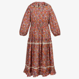 Gucci-Teen Girls Red Floral Dress | Childrensalon Outlet