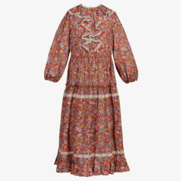 Gucci-Teen Girls Red Floral Dress | Childrensalon Outlet