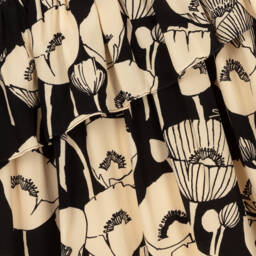 Gucci-Кремово-черное шелковое платье для подростков | Childrensalon Outlet